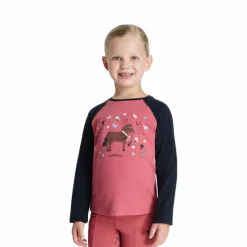 T-Shirts Et Baselayers*LeMieux - T-shirt manches longues enfant Chancer Mini Jamie cranberry Rose
