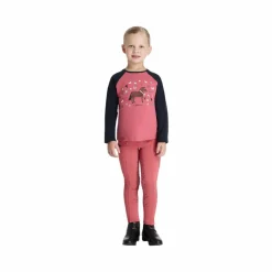 T-Shirts Et Baselayers*LeMieux - T-shirt manches longues enfant Chancer Mini Jamie cranberry Rose