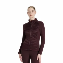 Blousons Et Manteaux*LeMieux - Veste matelassée zip intégral femme Dynamique damson Bordeaux