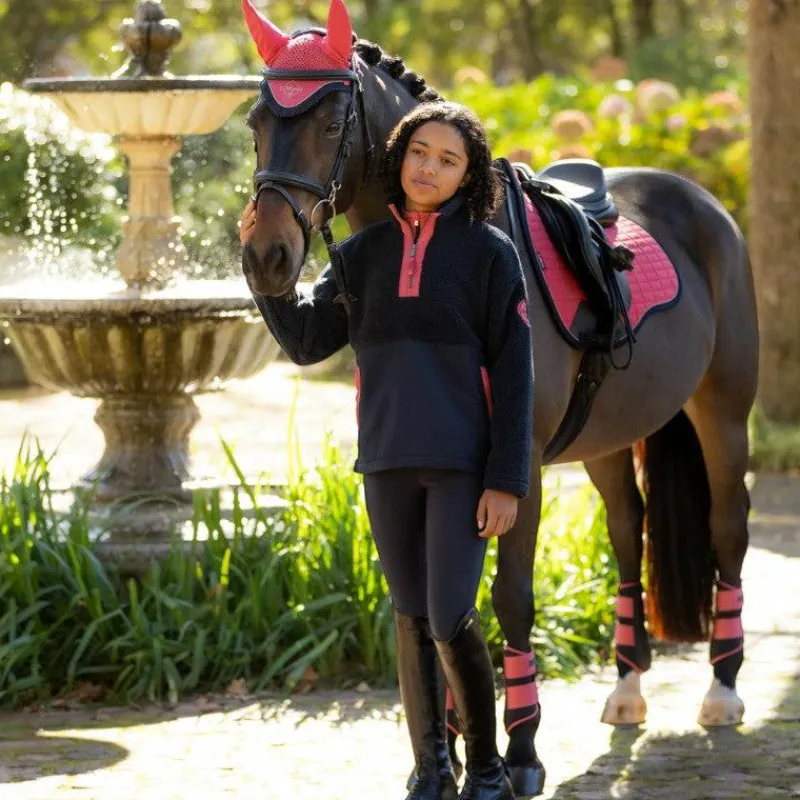 Pulls Et Gilets*LeMieux - Veste polaire enfant Young rider Tammy Teddy Marine