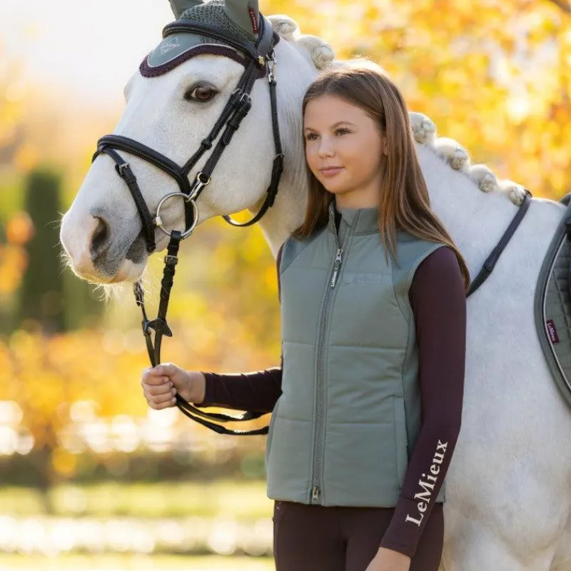 Blousons Et Manteaux*LeMieux - Veste sans manches d’entraînement enfant Young Rider Pammy rosemary Vert
