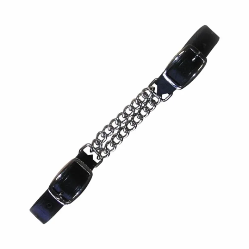 Accessoires De Mors*Metalab - Gourmette hackamor acier nickelé Noir