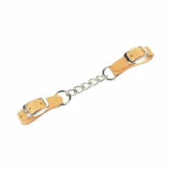 Accessoires De Mors*Metalab - Gourmette hackamor cuir Naturel