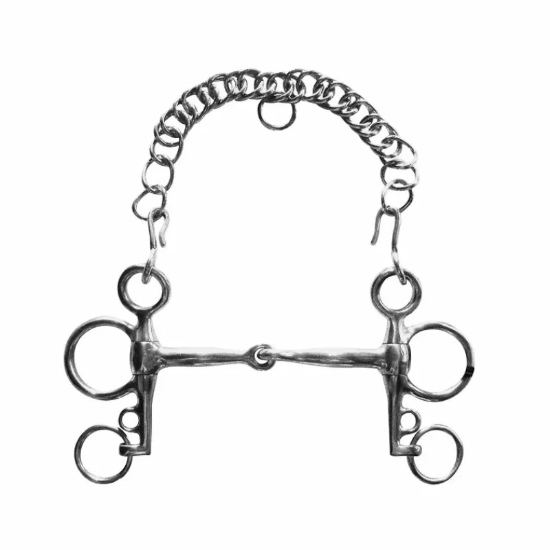 Mors Pelham|Mors Poneys*Metalab - Mors pelham brisé branches courtes