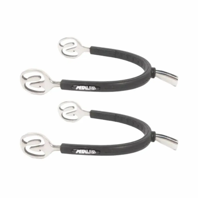 Éperons Prince De Galles*Metalab - Éperons Prince de Galles inox grainés caoutchouc Noir