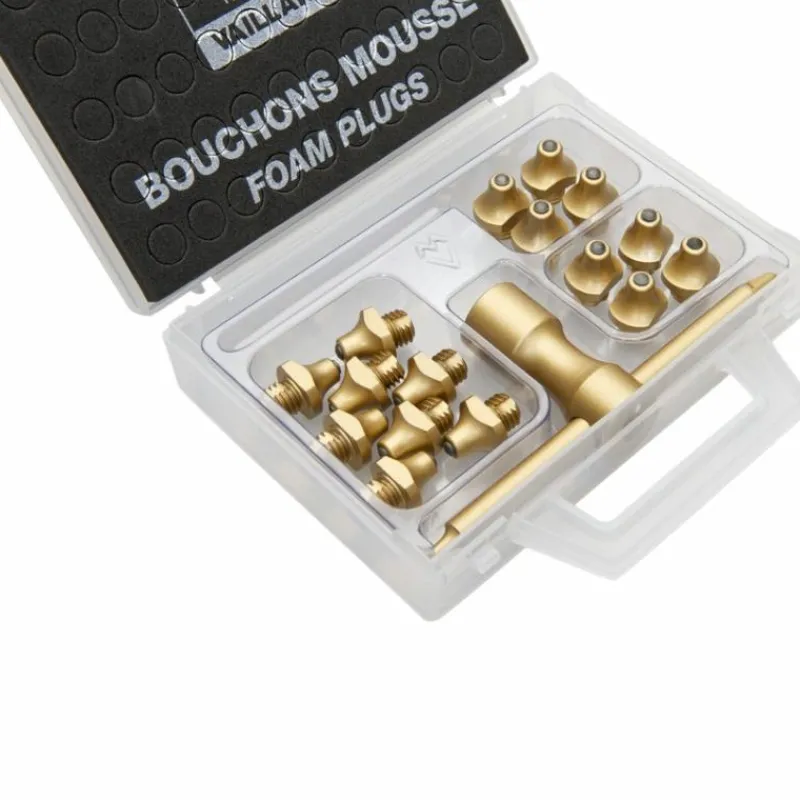 Clous Et Crampons|Maréchalerie*Michel Vaillant - Malette de crampons W3/8 Fastuds Hard Ground Or