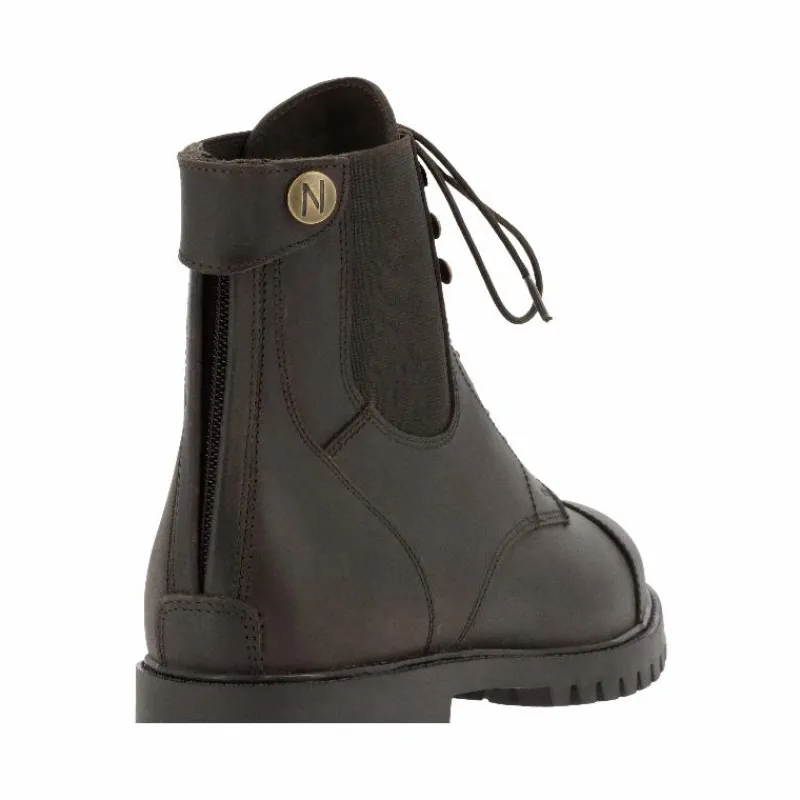 Boots D'Équitation*Norton - Boots Vauvert lacets + zip brun Marron