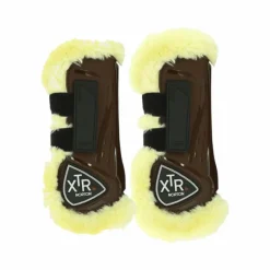 Cso|Guêtres Ouvertes Poneys*Norton - Guêtres cheval XTR mouton marron x2