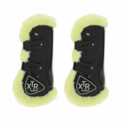 Cso|Guêtres Ouvertes Poneys*Norton - Guêtres cheval XTR à boutons mouton noir x2