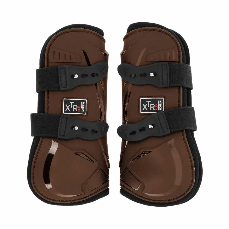 Guêtres Ouvertes Poneys|Guêtres Ouvertes*Norton - Guêtres ouvertes XTR Flex à boutons Marron