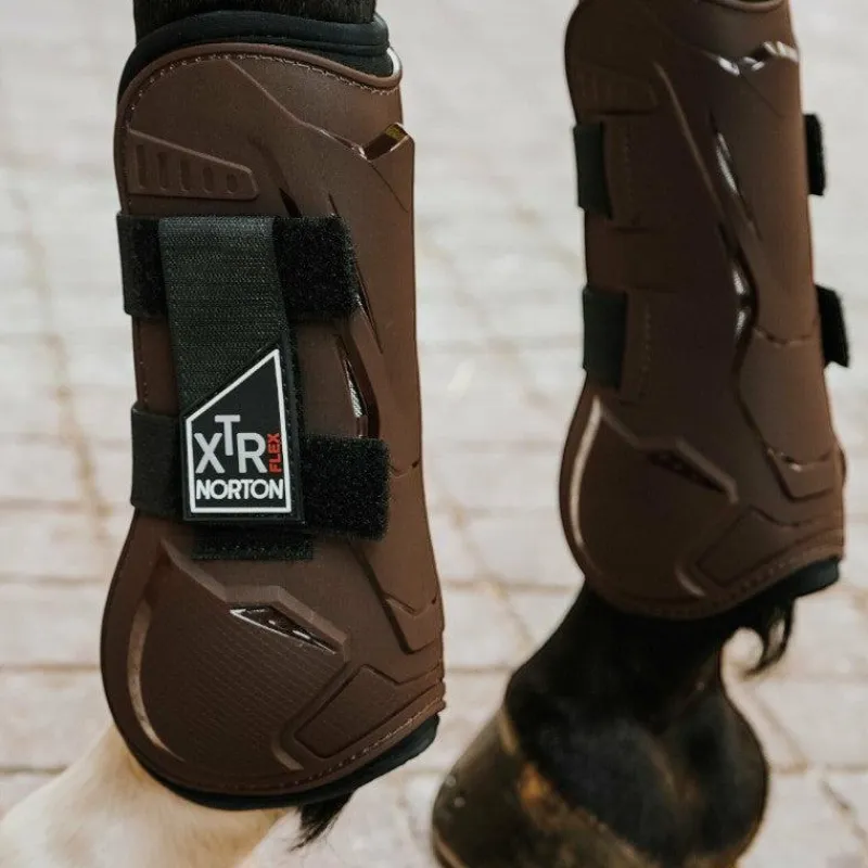 Guêtres Ouvertes Poneys|Guêtres Ouvertes*Norton - Guêtres ouvertes XTR Flex Velcro Marron