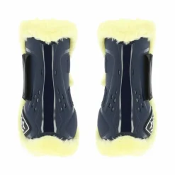 Cso|Guêtres Ouvertes Poneys*Norton - Guêtres XTR mouton synthétique marine x2