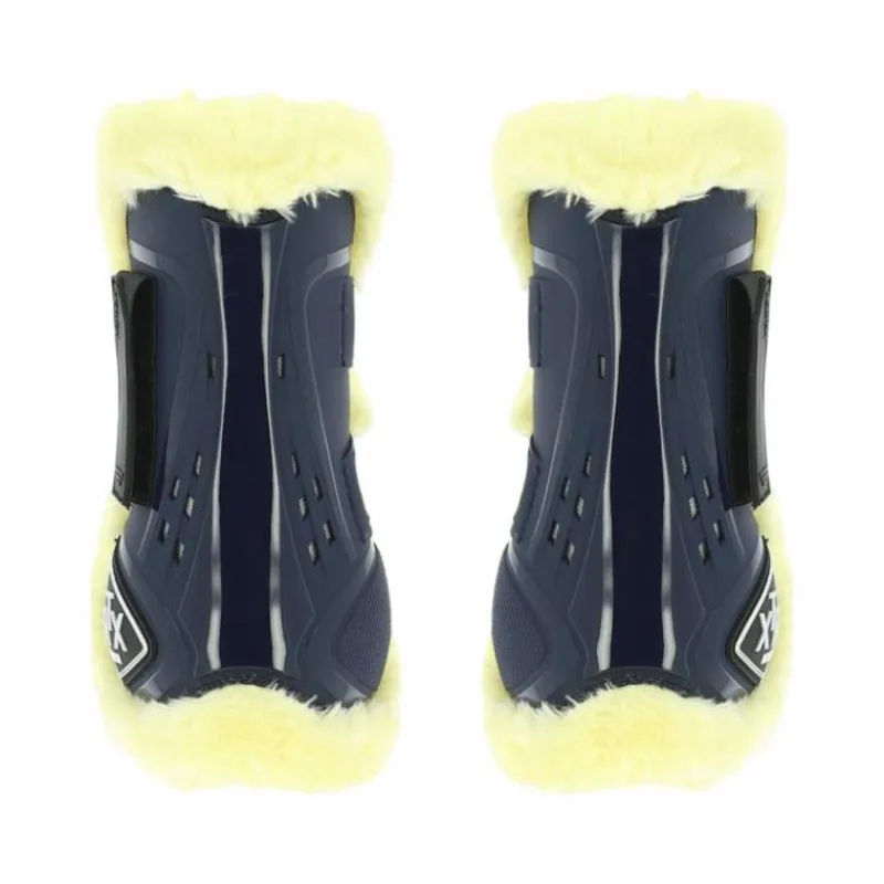 Cso|Guêtres Ouvertes Poneys*Norton - Guêtres XTR mouton synthétique marine x2