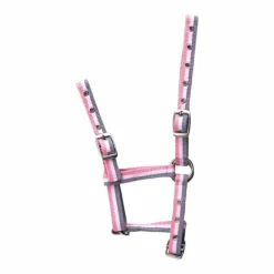 Élevage|Licols Foals*Norton - Licol foal reglable gris/rose