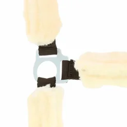 Sale - Licol full mouton synthétique choco/ ecru Licols Avec Mouton