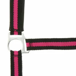 Licols Poneys|Licols En Nylon*Norton - Licol nylon doublé néoprène noir/ framboise