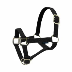 Best - Licol nylon doublé cuir noir Licols Poneys|Licols En Nylon