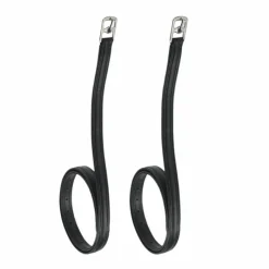 Hot - Étrivières synthétiques doublées noir Étrivières