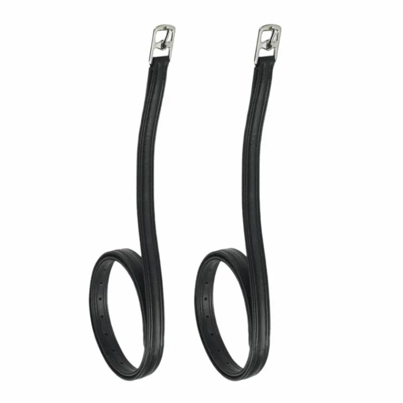 Hot - Étrivières synthétiques doublées noir Étrivières