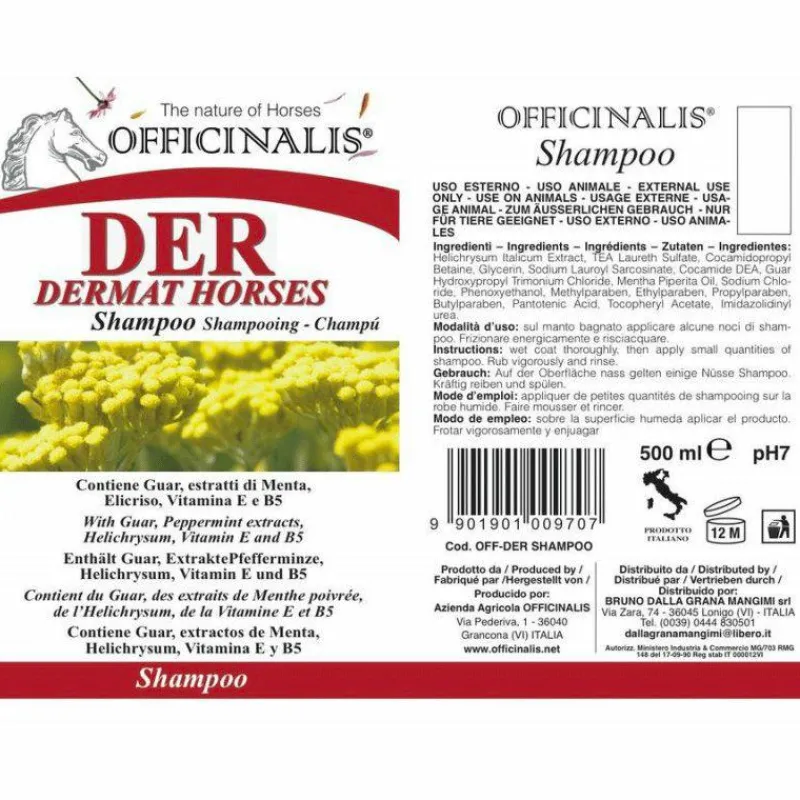 Élevage|Shampoings Pour Chevaux*Officinalis - Shampoing doux apaisant Dermite et irritations