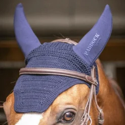Bonnets Pour Chevaux*Paddock Sports - Bonnet coton anti-bruit Marine