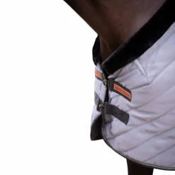 Couvertures Poneys|Couvertures Et Chemises*Paddock Sports - Couverture d'écurie Diagonal / noir 200g Gris