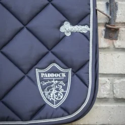 Tapis De Selle Poneys|Tapis De Selle*Paddock Sports - Tapis de selle prems écusson Marine