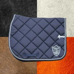Tapis De Selle Poneys|Tapis De Selle*Paddock Sports - Tapis de selle prems écusson Marine
