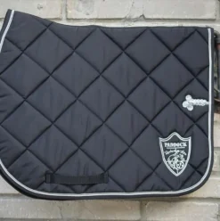 Tapis De Selle Poneys|Tapis De Selle*Paddock Sports - Tapis de selle prems écusson Noir