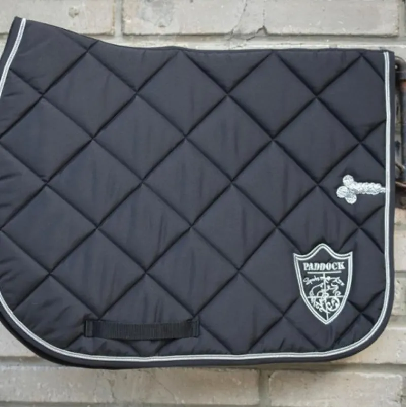 Tapis De Selle Poneys|Tapis De Selle*Paddock Sports - Tapis de selle prems écusson Noir