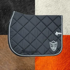 Tapis De Selle Poneys|Tapis De Selle*Paddock Sports - Tapis de selle prems écusson Noir
