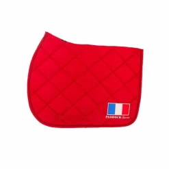 Tapis De Selle Poneys|Tapis De Selle*Paddock Sports - Tapis de selle Prems logo France Rouge
