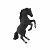 - Cheval cabré noir Figurines Papo