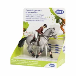 Best - Cheval de concours et sa cavalière Figurines Papo