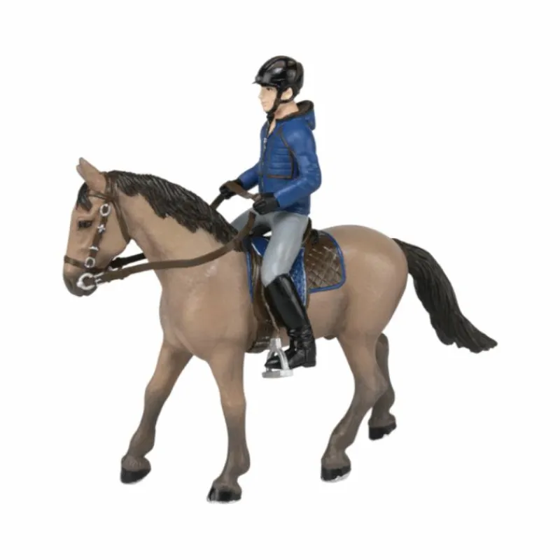 New - Cheval de promenade et son cavalier Figurines Papo