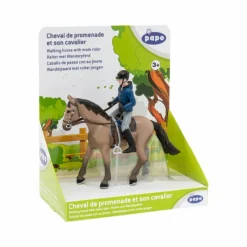 New - Cheval de promenade et son cavalier Figurines Papo