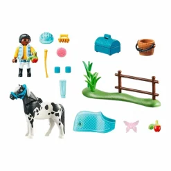 Playmobil*Playmobil - Cavalier et poney Lewitzer