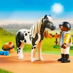 Playmobil*Playmobil - Cavalier et poney Lewitzer