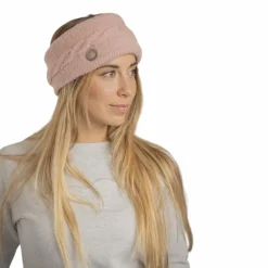 Bonnets/ Bandeaux*Pénélope - Bandeau Mel poudré Rose