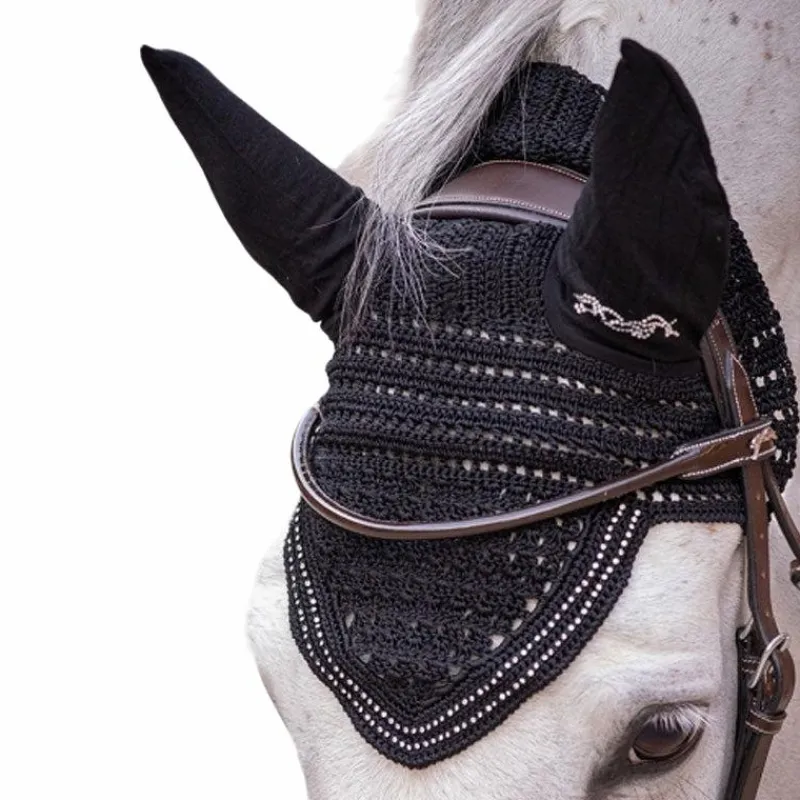 Bonnets Pour Chevaux*Pénélope - Bonnet pour chevaux New Strass Noir