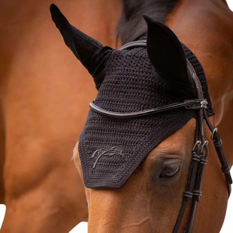 Bonnets Poneys|Bonnets Pour Chevaux*Pénélope - Bonnet pour chevaux coton Noir