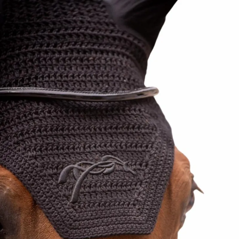 Bonnets Poneys|Bonnets Pour Chevaux*Pénélope - Bonnet pour chevaux coton Noir