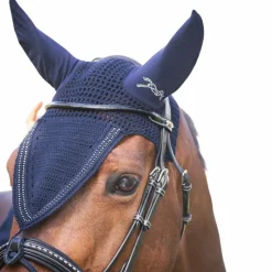 Bonnets Pour Chevaux*Pénélope - Bonnet pour chevaux long Strass Marine