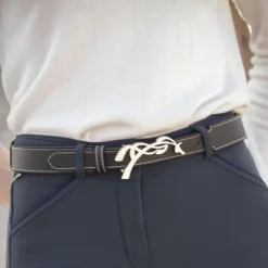 Ceintures*Pénélope - Ceinture femme Signature / or Noir