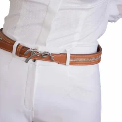 Ceintures*Pénélope - Ceinture signature Strass cognac Marron