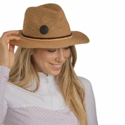 Online - Chapeau Rafia camel Casquettes/ Chapeaux