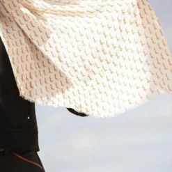 Outlet - Écharpe Etole Alix ecru/ rouille Écharpes