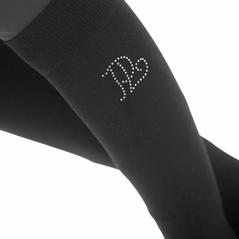 Chaussettes D'Équitation*Pénélope - Chaussette d'équitation Luxe Strass Noir