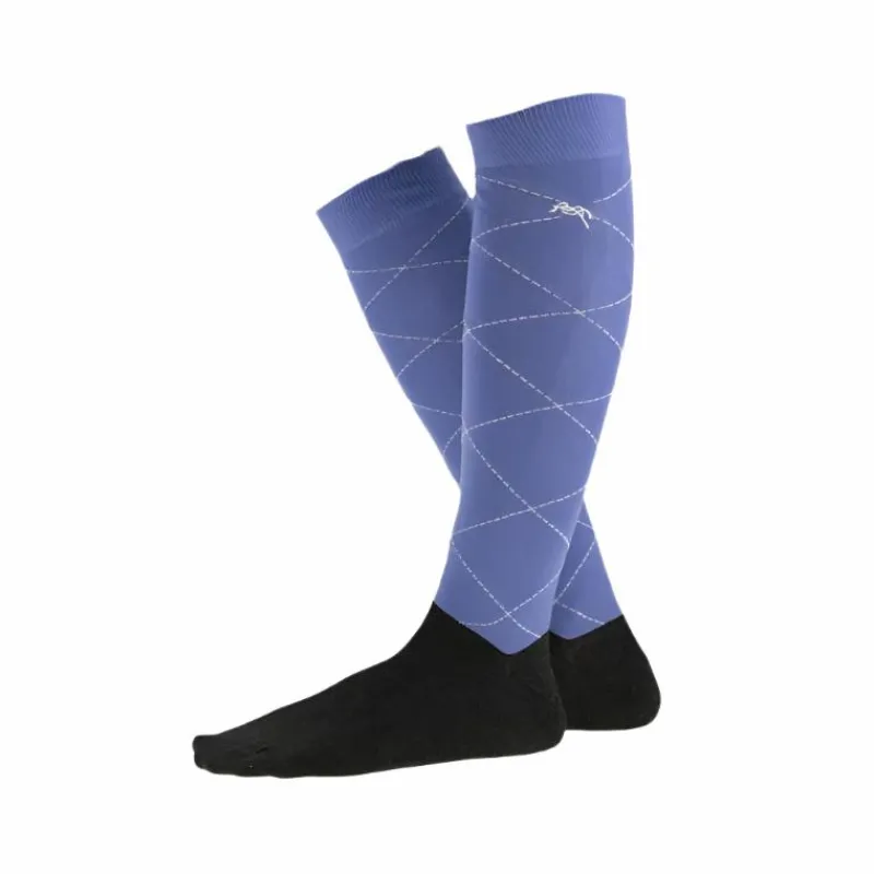 Chaussettes D'Équitation*Pénélope - Chaussettes Luxe Bleu vintage (x2)