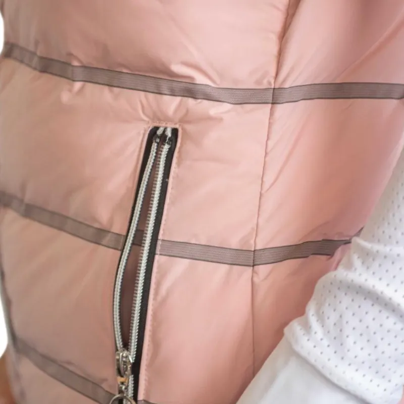 Hot - Doudoune sans manches femme Anouck poudré Blousons Et Manteaux